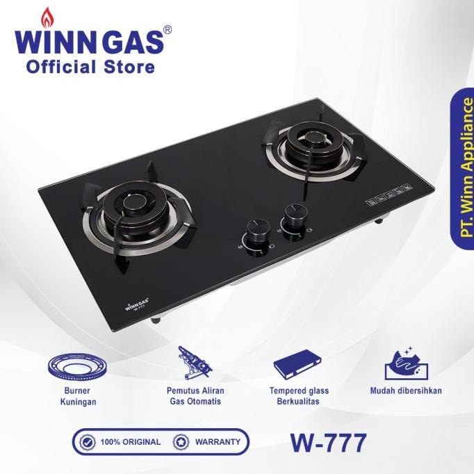 Winn Gas Kompor Gas Tanam 2 Tungku W777