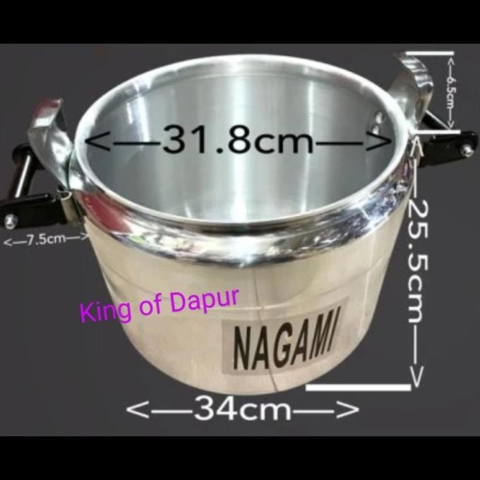 Panci PRESTO 25 liter NAGAMI GOOD QUALITY Tebal Pressure Cooker