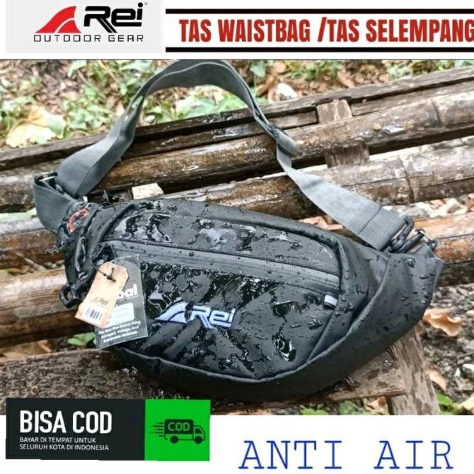 Terlaris Waistbag Pria Arei Rei Anti Air Waterproof Tas Selempang SALE