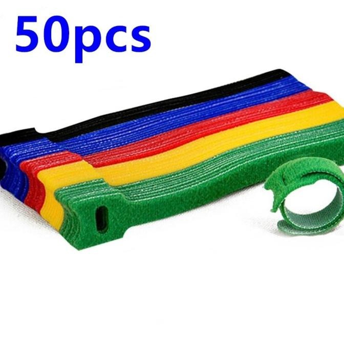 

BEBAS ONGKIR - Pengikat Kabel Tali Velcro 150x12mm 50 PCS