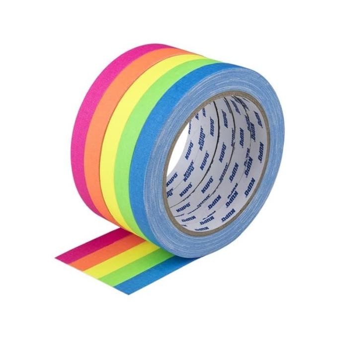 

NEW KUPO GAFFA CLOTH SPIKE TAPE Bundle 3Pcs - 12mm 15yard x 3 Tape Warna