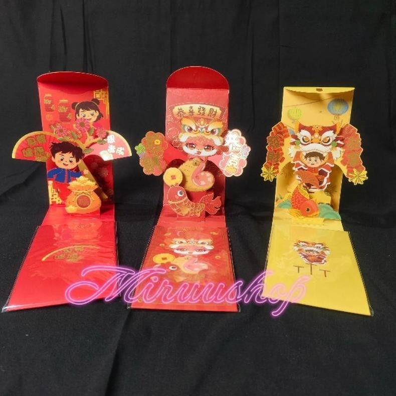 

Angpao Angpau Popup Pop Up 3D Imlek Chinese New Year Cny 2025 Terbaru Premium High Quality Shio Ular Kartu Ucapan