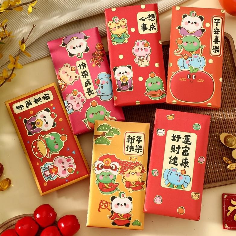 

Angpao Panjang Pond Imlek Cny Merah Emas Gold Lucu 2025