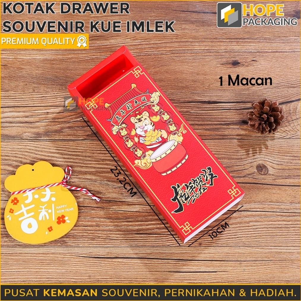 Kotak Cake Box Panjang Souvenir Imlek / Kotak Kue Imlek / Kotak Kue Keranjang / Box Panjang / Box Ha