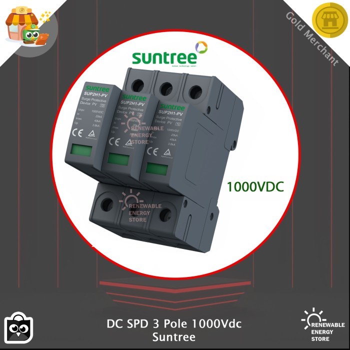 Terlaris Dc Spd 3Pole 3P Arester Dc - Surge Protective Device Dc Anti Petir
