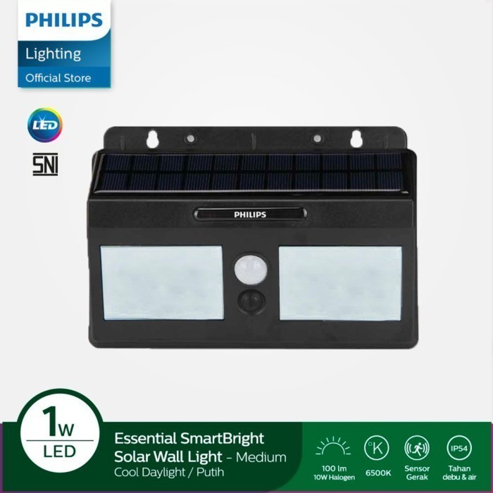 Diskon Philips Bws010 Led100 Lampu Solar Dinding Tenaga Surya Sensor Gerak