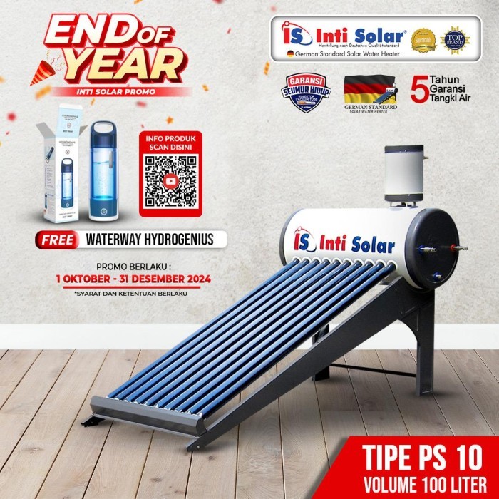 Cuci Gudang Pemanas Air Solar 100 Liter Inti Solar Ps 10