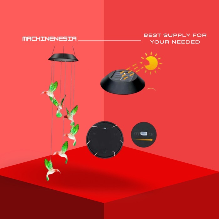 Ready Stock Lampu Tenaga Surya Solar Cell Solar Panell Matahari Hias Gantung Taman