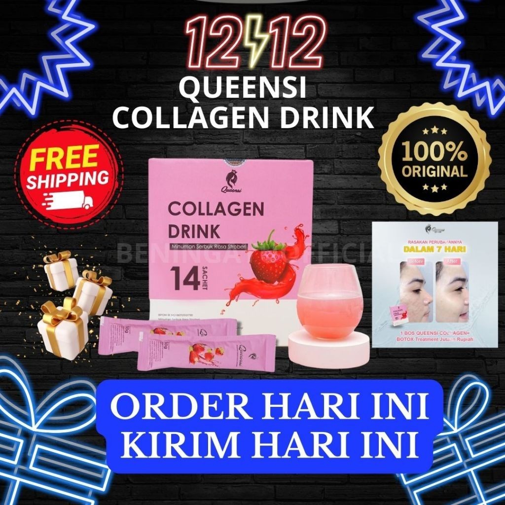 Collagen) Live Collagen Drink Minuman Collagen Quensi Minuman Collagen Pemutih Kulit Original