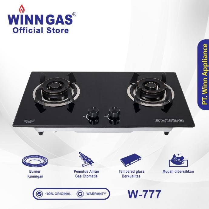 Winn Gas Kompor Gas Tanam 2 Tungku W777