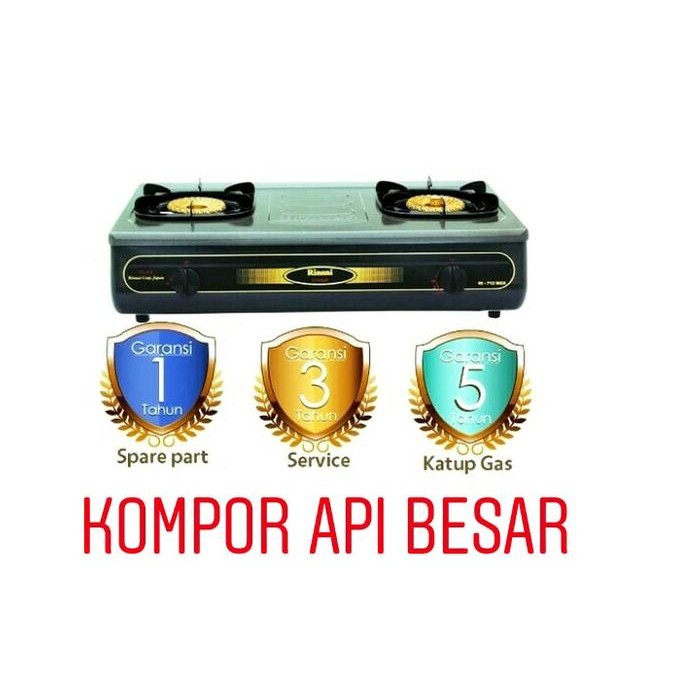 KOMPOR RINNAI 2 TUNGKU 712 BGX API BESAR