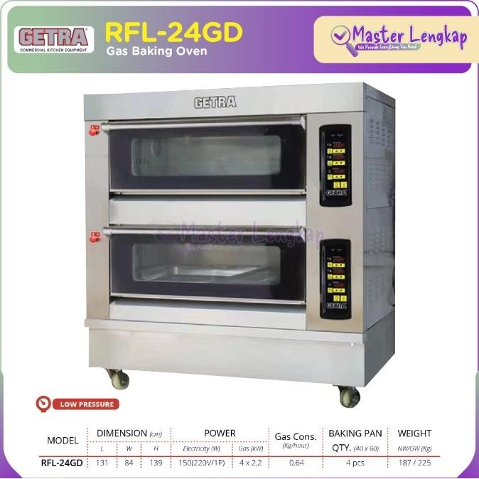 GETRA GAS BAKING OVEN RFL-24GD / RFL 24 GD / RFL24GD / RFL-24-GD