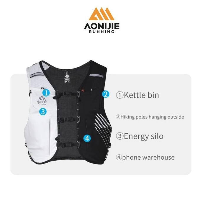 Aonijie C9116 Hydration Backpack Vest - 10L Trail Running - RED