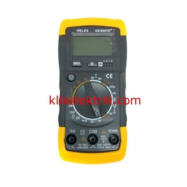 Terlaris Multitester Digital Heles Ux838Tr Multimeter Avometer Heles Ux 838Tr