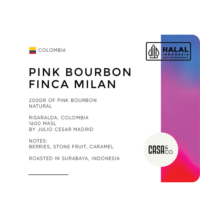

JUAL Roasted Beans Arabica Pink Bourbon Finca Milan Natural