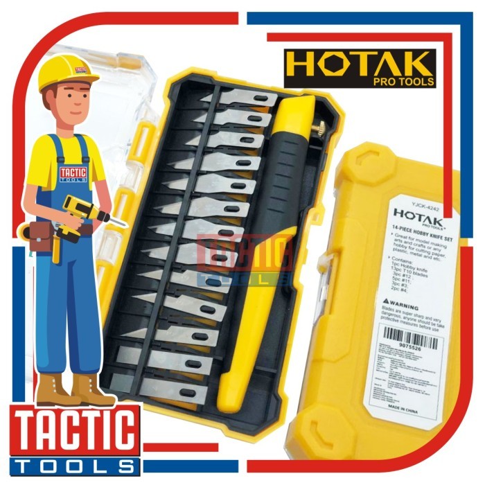 

Pisau Hobby Set 14 Pcs HOTAK / Pisau Ukir