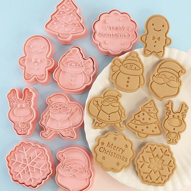 

Cookies Cutter Christmas / Cetakan Kue Kering Natal 8Pcs