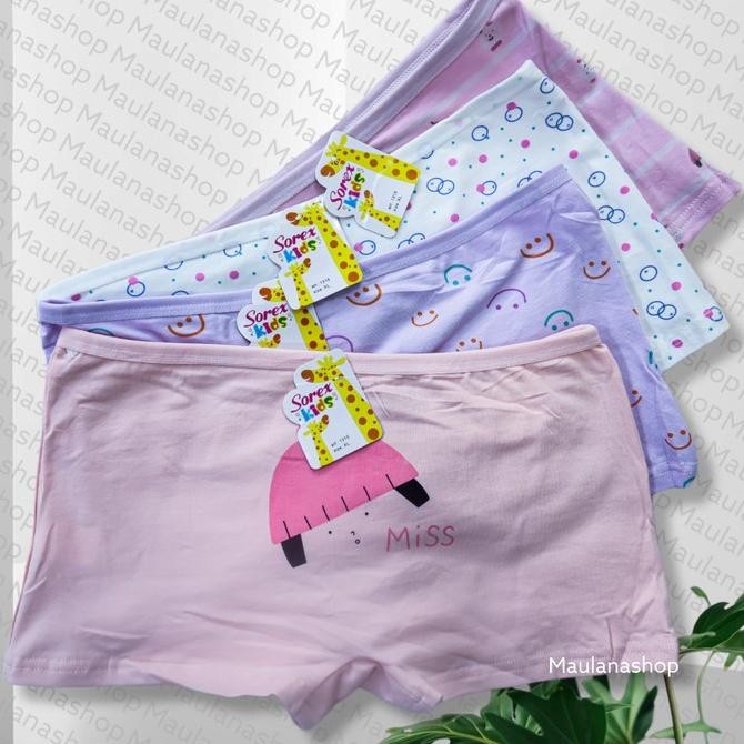 Celana dalam anak perempuan lusinan premium sorex kids 1315 katun soft