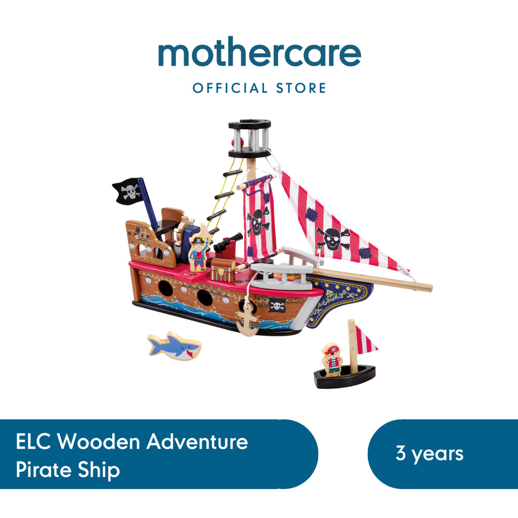 ELC Wooden Adventure Pirate Ship - Mainan Bajak Laut Kayu Anak