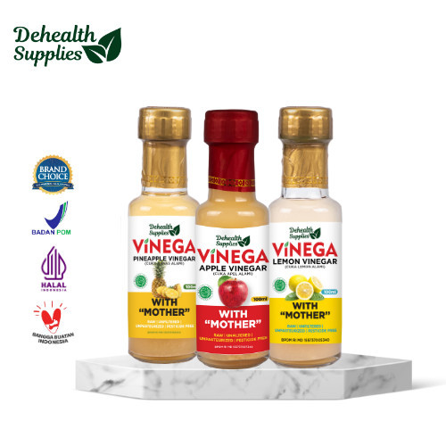 

TERMURAH Dehealth Supplies VINEGA mini pack 100ml ( Botol kaca)