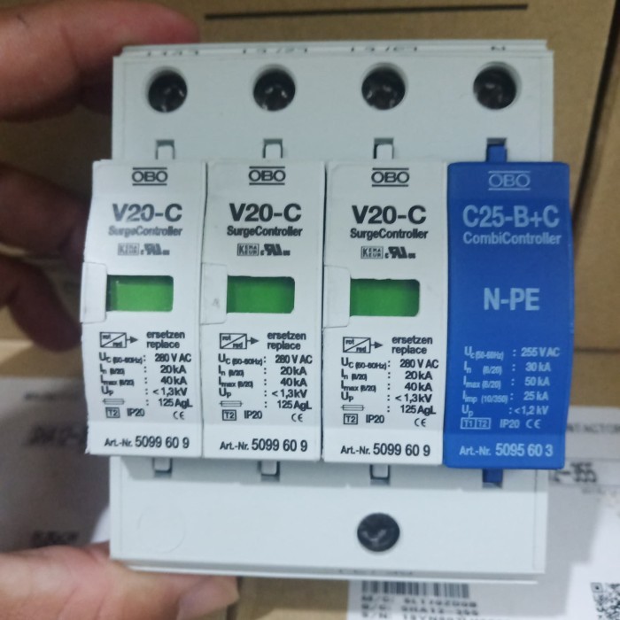 Arrester Obo V20 220V 3Phase Harga Promo