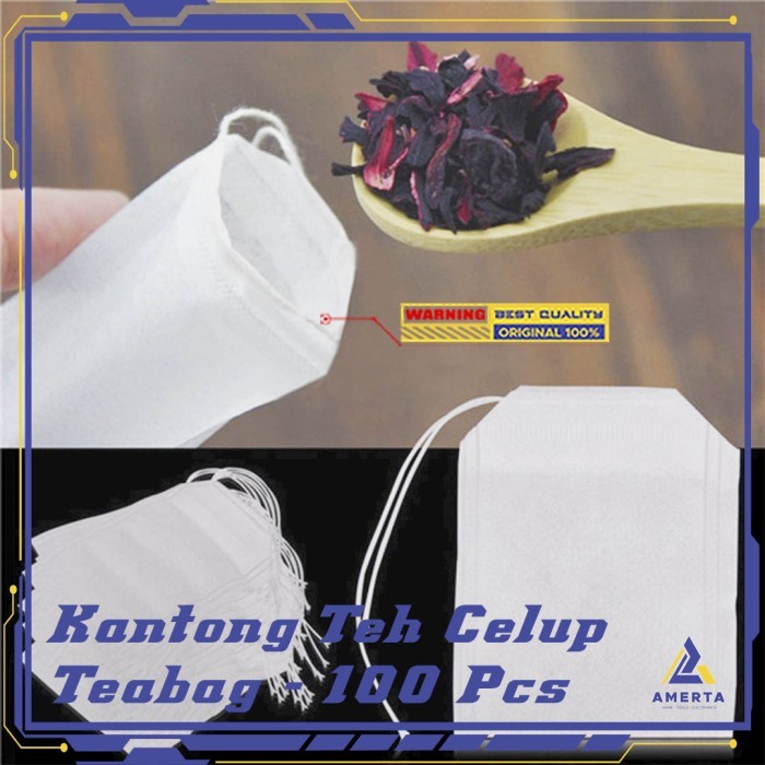 

TERBARU - One Two Cups Kantong Teh Celup Kosong Teabag 100 PCS