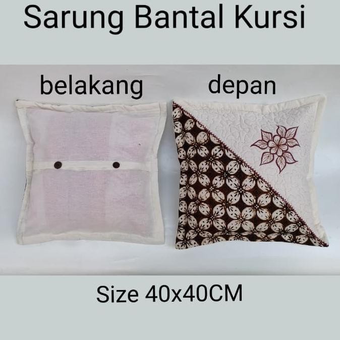 Set Sarung Bantal Sofa Batik Cap / Sarung Bantal Kursi Tamu Batik Cap