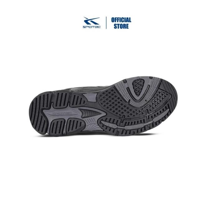 Spotec Running Atland Sepatu Lari Pria Wanita - Hitam Hitam DS