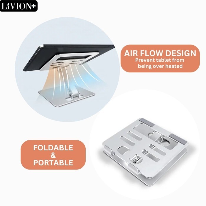 Holder Stand Ipad Tablet Livion+ Dudukan Penyangga Ipad Super Big Size