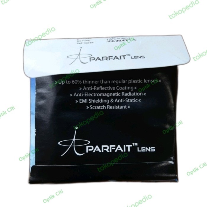 Lensa Kacamata Minus Bahan Kaca Anti Radiasi High Index 1.7 Tipis