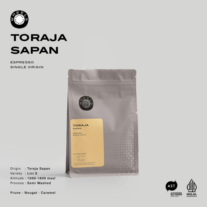 

Single Origin Espresso Arabica Coffee : Toraja Sapan 500Gr