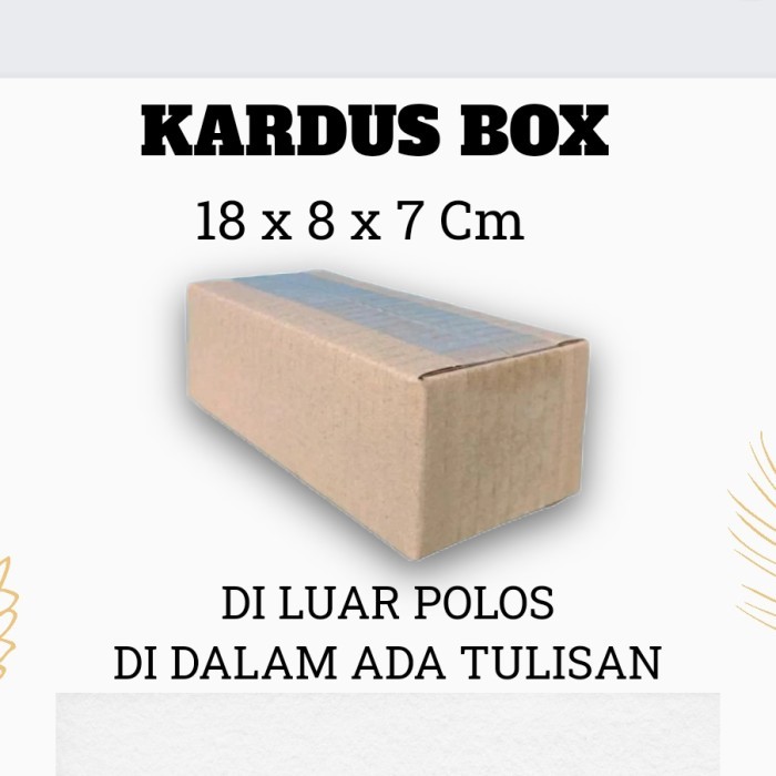 

Kardus 18 x 8 x 7 Cm - Kemasan Box Dus Kardus Packing Kecil Murah