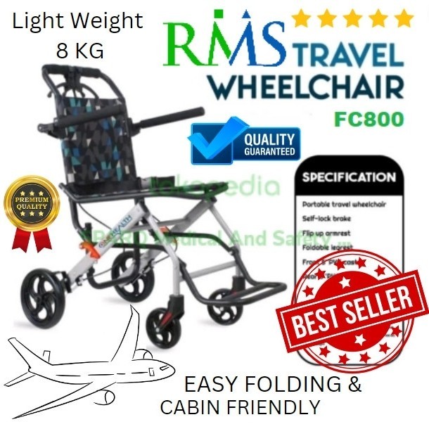 Ready Stock Korsi Roda Traveling Dy800 / Kursi Roda Umroh Haji Travel Masuk Cabin.
