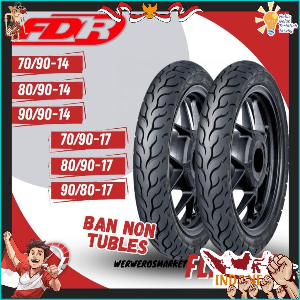 [Ready Cod] Ban Fdr Flemmo  ( 70/90 - 80/90 - 90/80 - 90/90 ) Ring 14 / Ring 17 / Ban Fdr Tubetype (