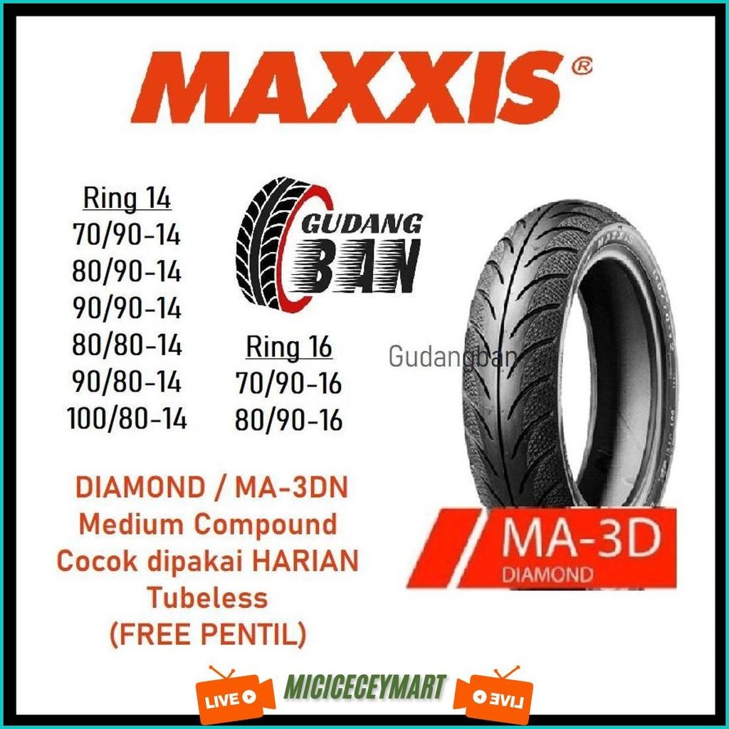 Flash Sale !!! Ban Ring 14 17 ( 100 90 80 70 60 50 ) Maxxis Aspira Swallow Fdr Tt Tl Diamond Sb115 K
