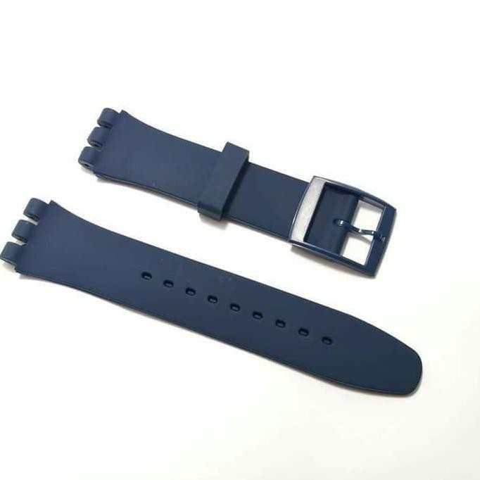 Rubber Strap Tali Jam Swatch 19Mm Original Oem Jelly In Jelly New Gent