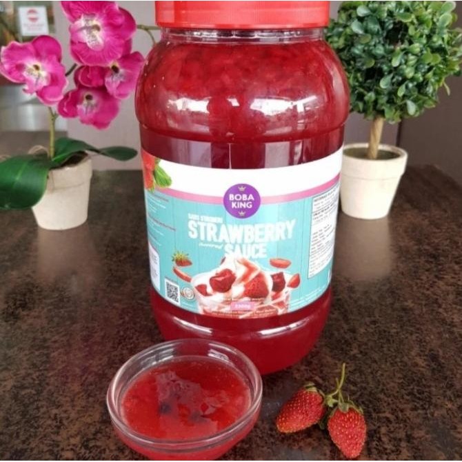 

Strawberry Jam / Strawberry Sauce / Selai Strawberry Boba King