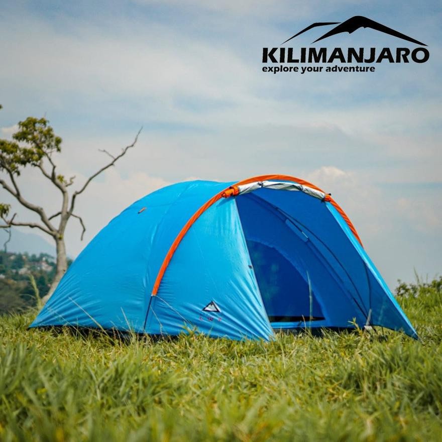 Hab Tenda Camping Tenda Dome Double Layer Lwy Outdoor Kaps 4 Orang