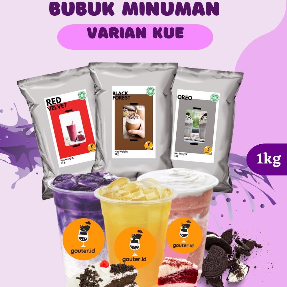 

BUBUK MINUMAN RASA KUE 1KG / SERBUK MINUMAN ANEKA RASA / POWDER MINUMAN / MINUMAN KEKINIAN BOBA