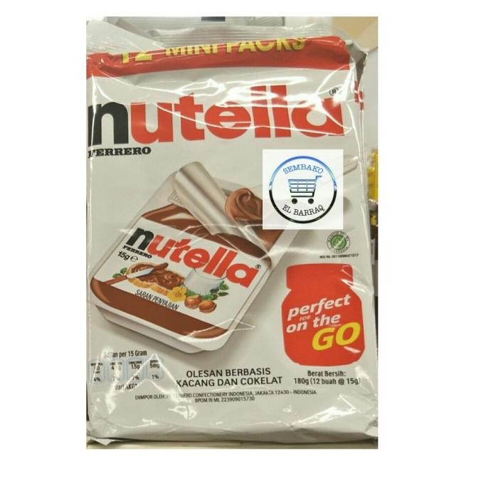 

Nutella Ferrero Coppetta Mini 1 pack 12 pcs 12x15gr