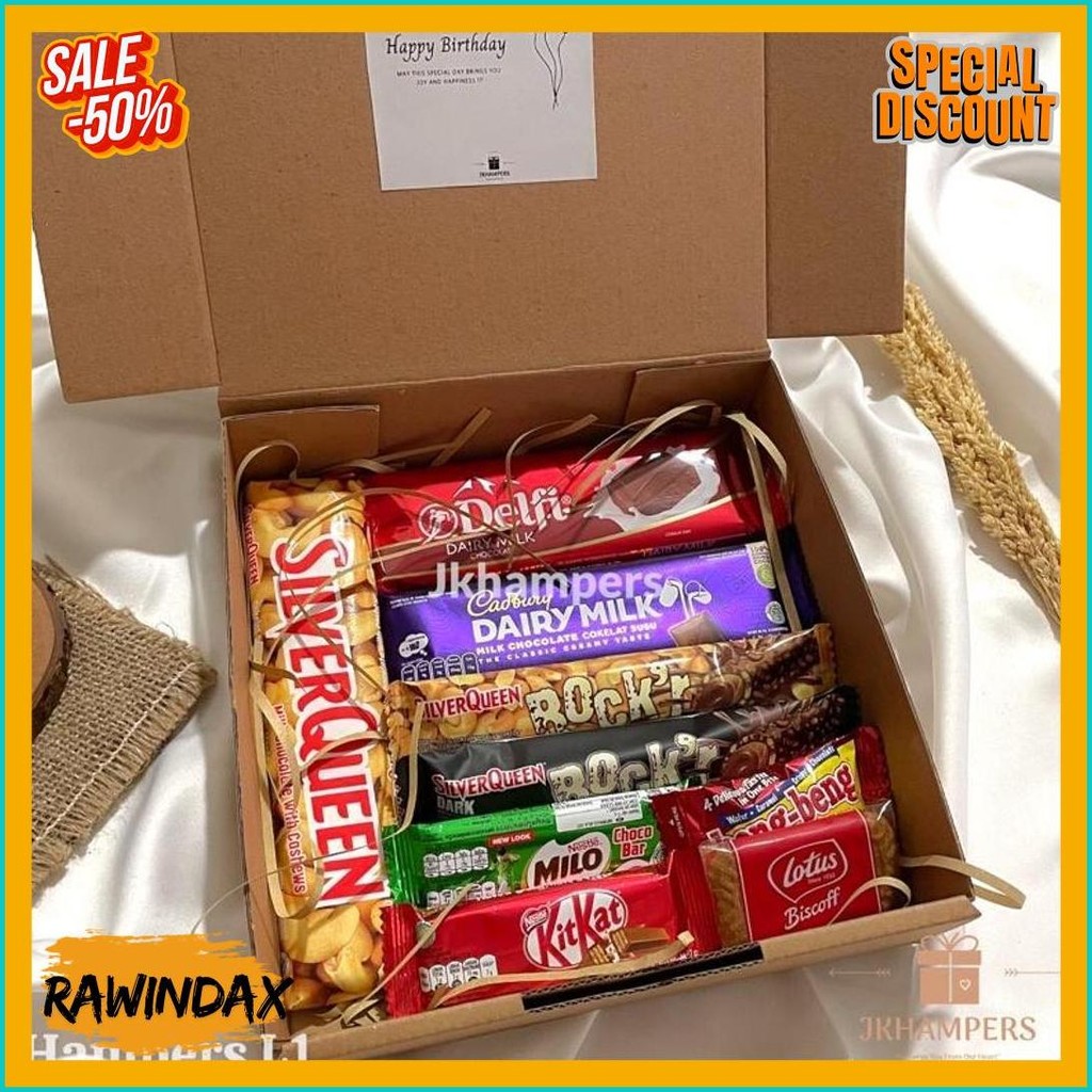 

Hampers Cokelat Kado Ready Stock Hampers Valentine Cokelat Simpel Kado Ulang Tahun Cowok Cewek Gift Box Valentine Jkhampers (Murmer)