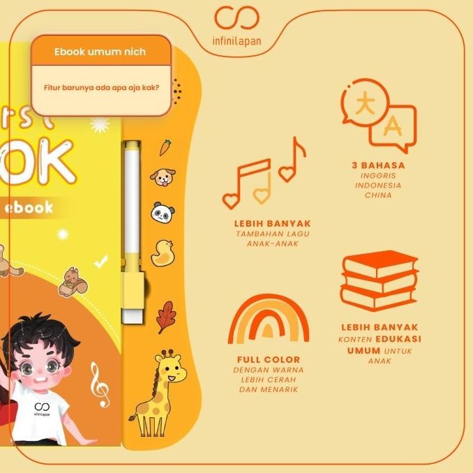 

BRAND LOKAL E-book mainan buku edukasi anak buku pintar membaca Quran ES77