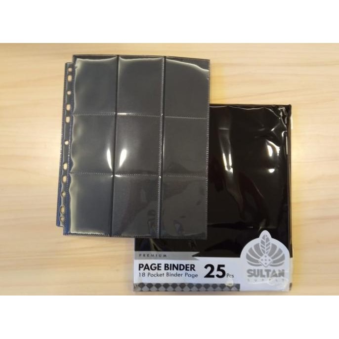 

NEW Sultan Premium Binder Page 18 Pocket 25Ct