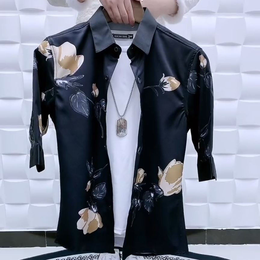 New Half Sleeve Shirt/Men's Korean-Style Fashion Shirt