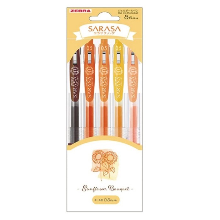 

Ready Zebra Sarasa Clip 0.5 mm Gel Pen Limited Bouquet Series Set of 5 Color