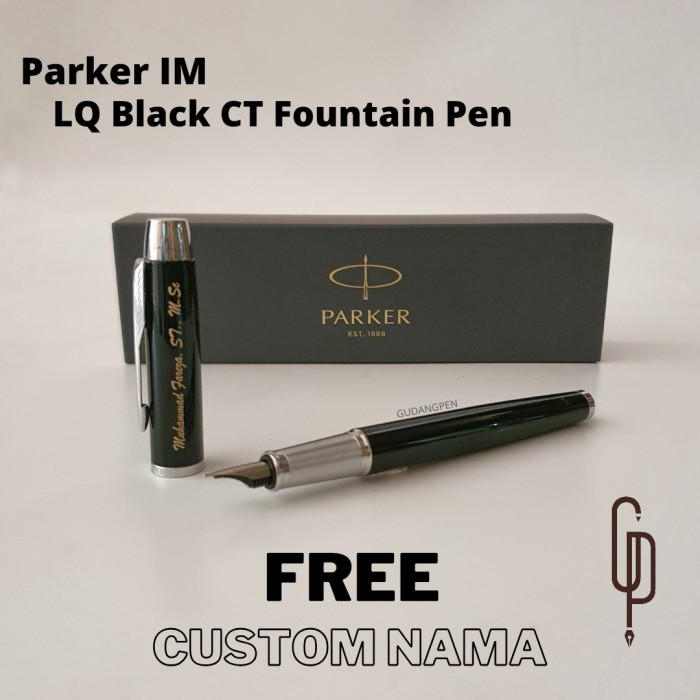 

Ready Parker IM LQ Black CT Fountain Pen