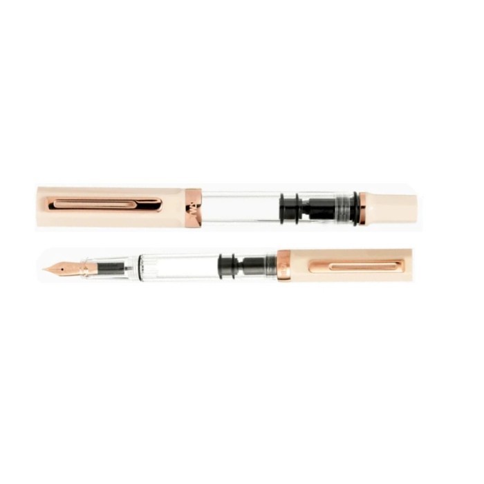 

Ready TWSBI ECO Creme Rosegold Fountain Pen