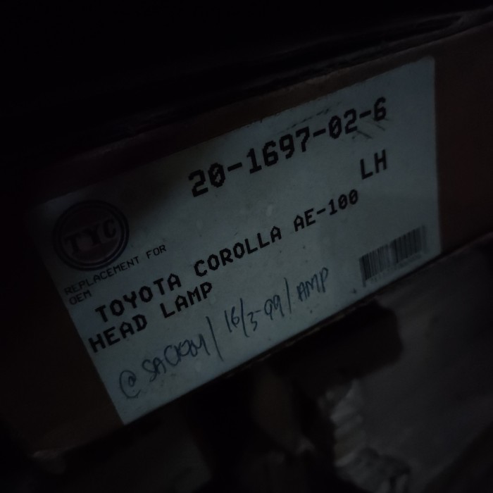 TERMURAH - mica lampu depan Corolla great