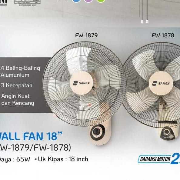 Kipas Dinding Sanex 18 Inch/Kipas Dinding Sanex Blower