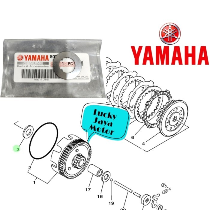 Produk Unggulan] Plat Plate Thrust Ring Rumah Kopling Rx king Rxk Rxking Tipis Made In Japan